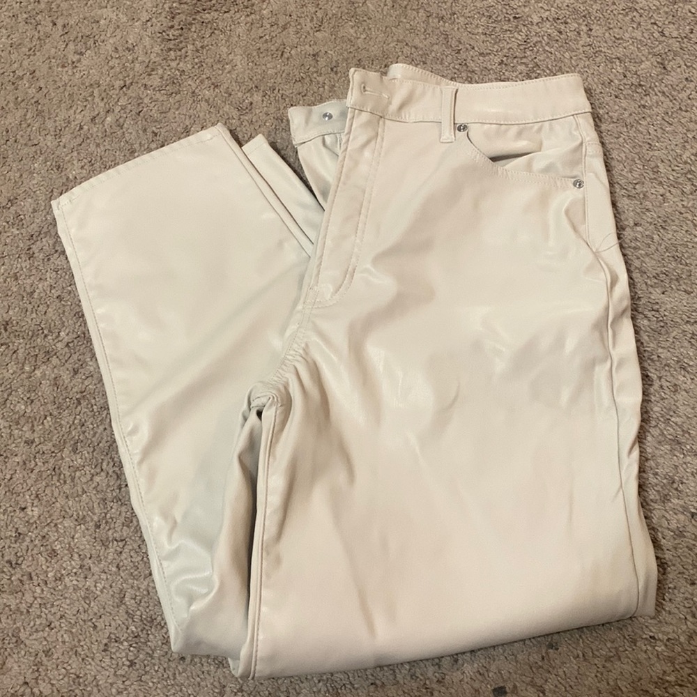 Tan Leather Pants